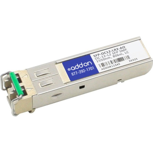 AddOn Cisco SFP-OC12-LR2 Compatible TAA Compliant OC-12-L2 SFP Transceiver (SMF, 1550nm, 80km, LC)