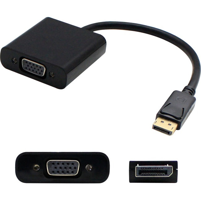AddOn 5-Pack of 8in Lenovo 57Y4393 Compatible DisplayPort Male to VGA Female Black Adapters