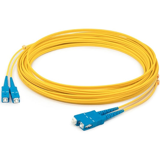 AddOn 7m SC (Male) to SC (Male) Yellow OS1 Duplex Fiber OFNR (Riser-Rated) Patch Cable