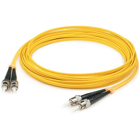 AddOn 8m ST (Male) to ST (Male) Yellow OS1 Duplex Fiber OFNR (Riser-Rated) Patch Cable