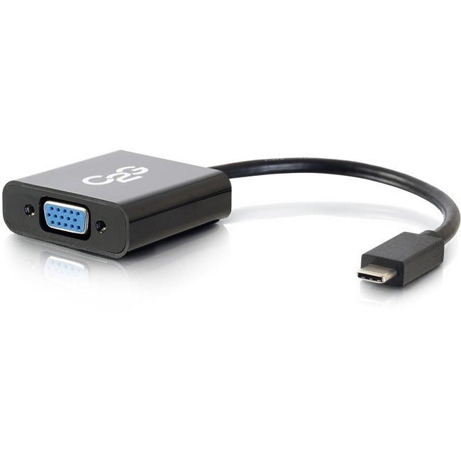 C2G USB 3.1 USB Type C to VGA Adapter - USB C to VGA Black - TAA