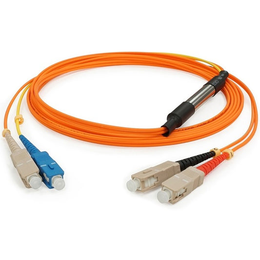 AddOn 2m SC (Male) to SC (Male) Orange OM1 & OS1 Duplex Fiber Mode Conditioning Cable