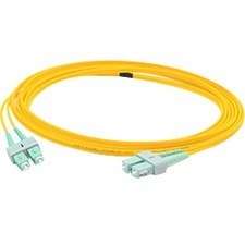 AddOn 1m ASC (Male) to ASC (Male) Yellow OS1 Duplex Fiber OFNR (Riser-Rated) Patch Cable