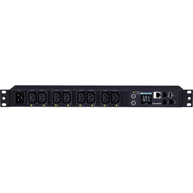 CyberPower PDU81005 Switched Metered-by-Outlet PDU, 100-240V, 20A, 8 Outlets (C13), 1U Rackmount