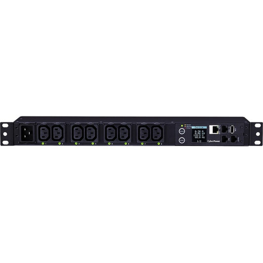CyberPower PDU81005 Switched Metered-by-Outlet PDU, 100-240V, 20A, 8 Outlets (C13), 1U Rackmount