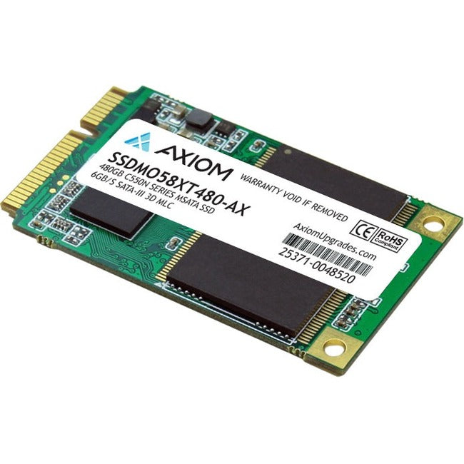 Axiom C550n 480 GB Solid State Drive - mSATA (MO-300) Internal - SATA (SATA/600) - TAA Compliant