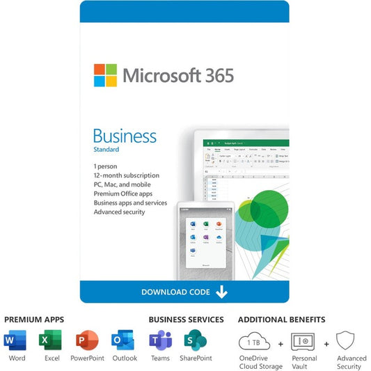 Microsoft Office 365 Business Premium - Subscription License - 1 Person - 1 Year